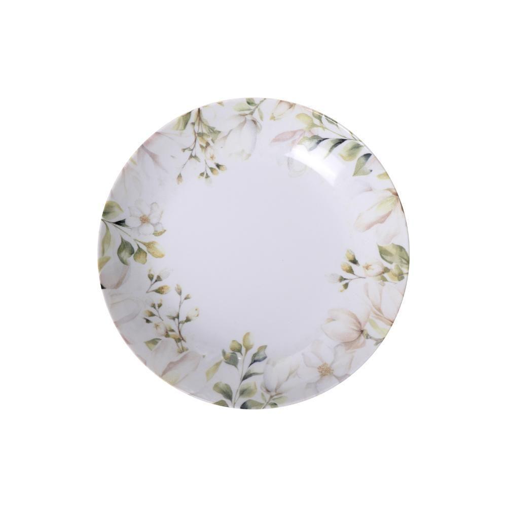 Prato Fundo Tramontina Magnolia Em Porcelana Decorada 22 Cm - 2