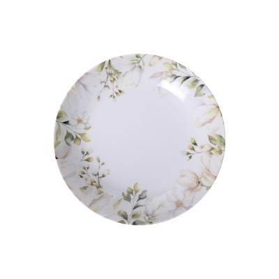 Prato Fundo Tramontina Magnolia Em Porcelana Decorada 22 Cm