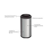 Lixeira Inox Tramontina Cápsula Com Acabamento Scotch Brite E Aro E Base Em Polipropileno 23 L - 5