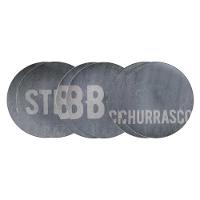 Kit Prato Raso Tramontina Churrasco Stone Em Porcelana 28 Cm 06 Peças - 1