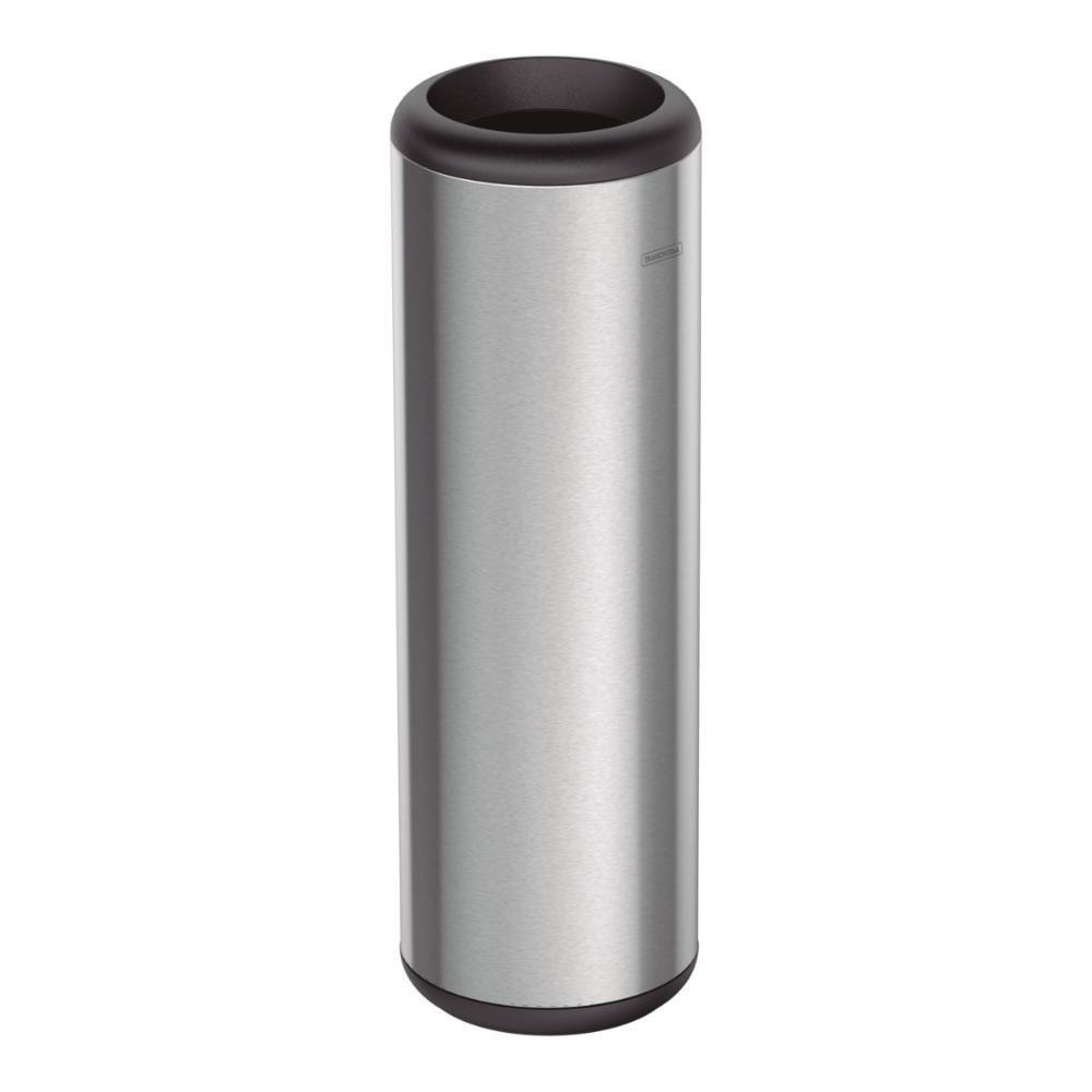 Lixeira Inox Tramontina Cápsula Com Acabamento Scotch Brite E Aro E Base Em Polipropileno 20 L - 8