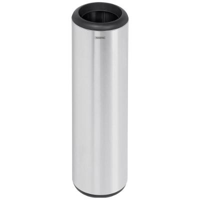 Lixeira Inox Tramontina Cápsula Com Acabamento Scotch Brite E Aro E Base Em Polipropileno 20 L
