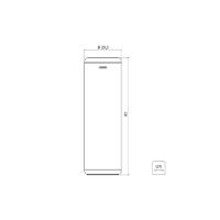 Lixeira Inox Tramontina Cápsula Com Acabamento Scotch Brite E Aro E Base Em Polipropileno 20 L