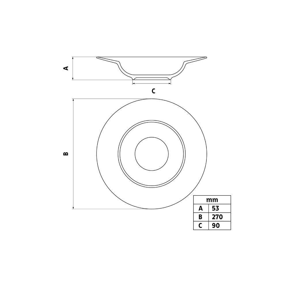 Prato Pasta Tramontina Atalaia Em Porcelana 27 Cm - 10
