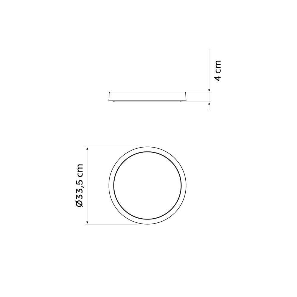 Prato Para Vasos De Planta Tramontina Em Polietileno Granito Estelar P - 6