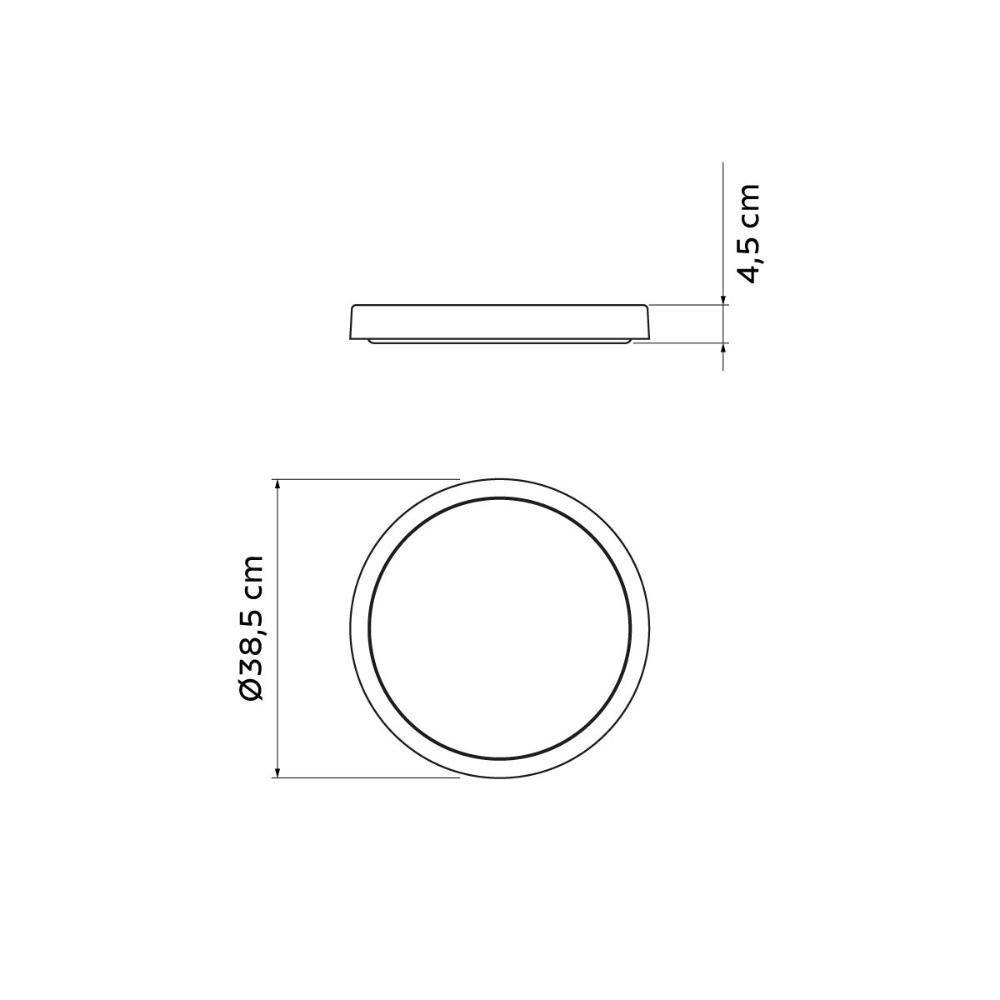 Prato Para Vaso Tramontina En Polietileno Granito Estelar M - 6