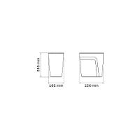 Lixeira Tramontina Compact Em Polipropileno Branco Com Tampa Basculante 8,5 L - 8