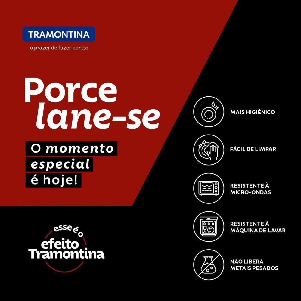 Prato Raso Tramontina Churrasco Classic Em Porcelana Decorada 28 Cm - 3