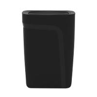 Lixeira Tramontina Compact Em Polipropileno Preto Com Tampa Basculante 10,5 L