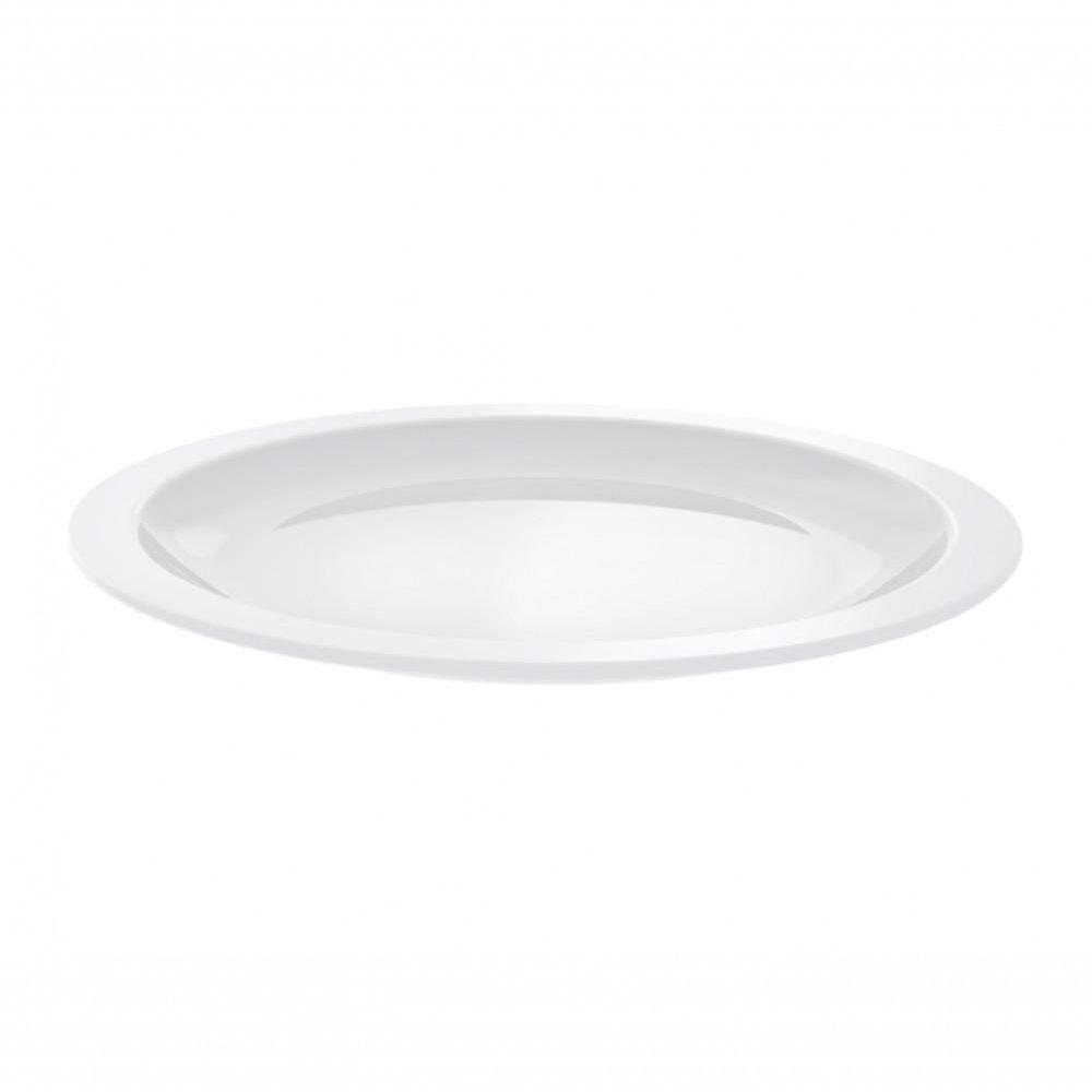 Jogo 4 Pratos Raso Jantar Laura Iguaçu Porcelana 25,5 Cm Tramontina - 3