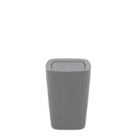 Lixeira Tramontina Compact Em Polipropileno Cinza Com Tampa Basculante 6,5 L - 5