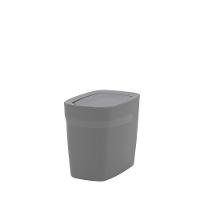 Lixeira Tramontina Compact Em Polipropileno Cinza Com Tampa Basculante 6,5 L - 9