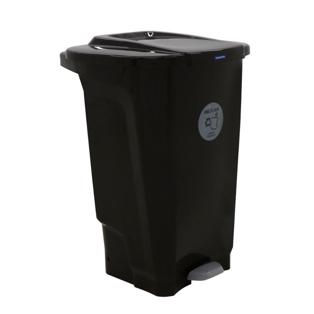 Lixeira Tramontina T-force Coleta Seletiva Orgânico Em Polipropileno Marrom 100 L - 1