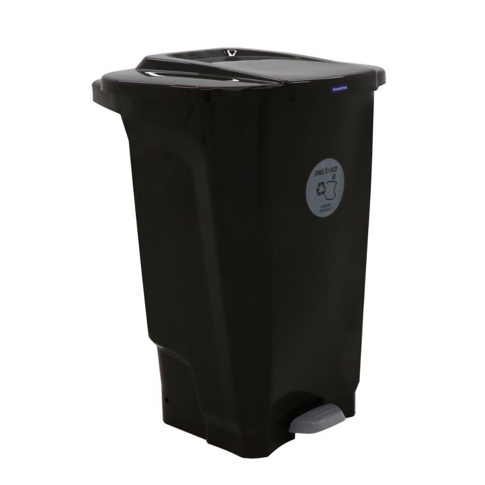 Lixeira Tramontina T-force Coleta Seletiva Orgânico Em Polipropileno Marrom 100 L - 8