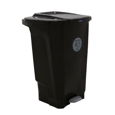 Lixeira Tramontina T-force Coleta Seletiva Orgânico Em Polipropileno Marrom 100 L