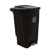 Lixeira Tramontina T-force Coleta Seletiva Orgânico Em Polipropileno Marrom 100 L - 8