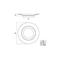 Kit 4 Pratos Sobremesa Canyon Porcelana 19 Cm - Tramontina - 7