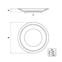 Kit 2 Pratos Sobremesa Tramontina Paola Porcelana 21 Cm - 7