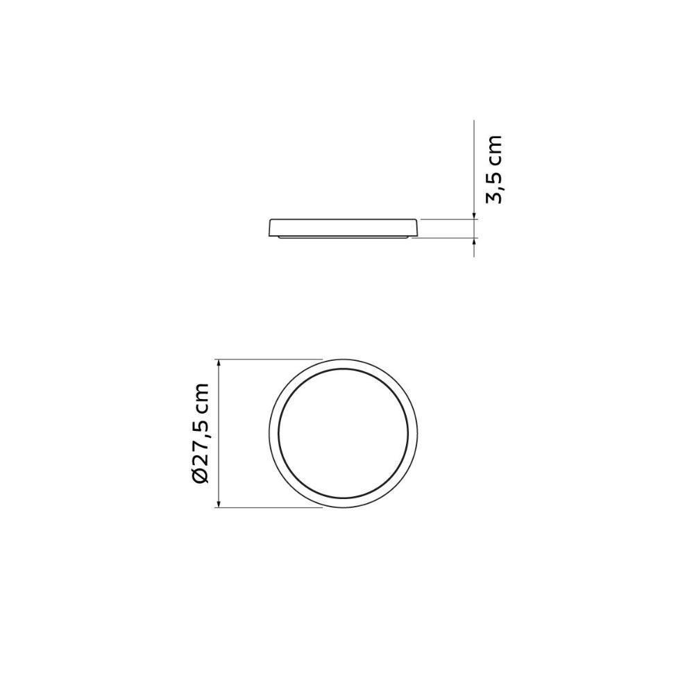 Prato Para Vaso De Planta Tramontina Em Polietileno Concreto Pp - 6