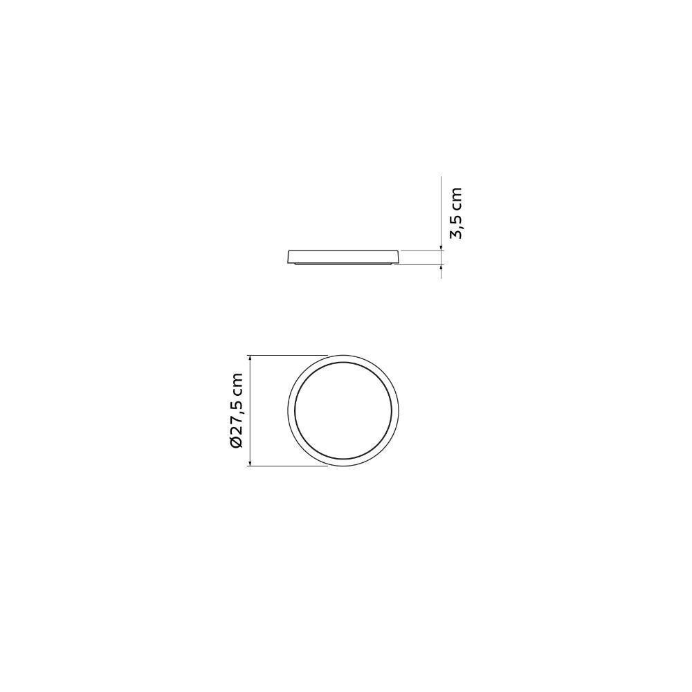 Prato Para Vaso De Planta Tramontina Em Polietileno Concreto Pp - 7