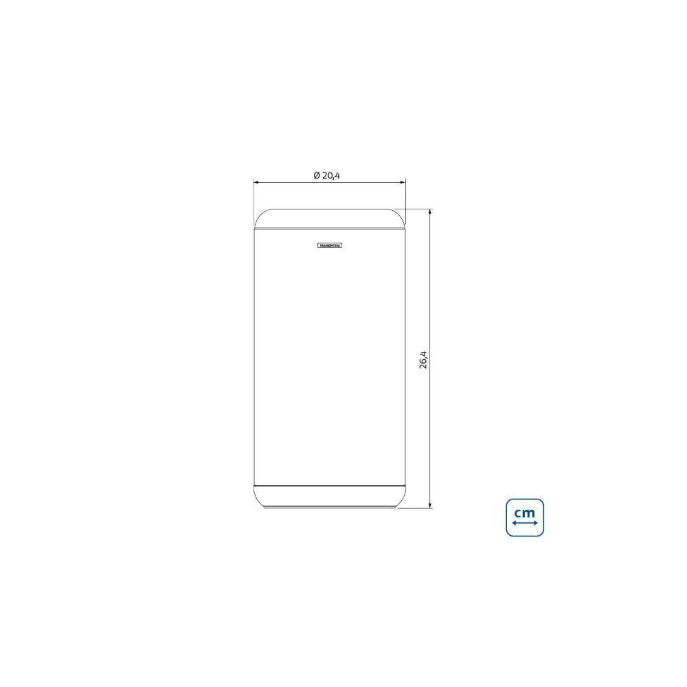 Lixeira Inox Tramontina Portofino Lyf Com Acabamento Acetinado E Aro Em Polipropileno Sem Tampa 7 L - 4