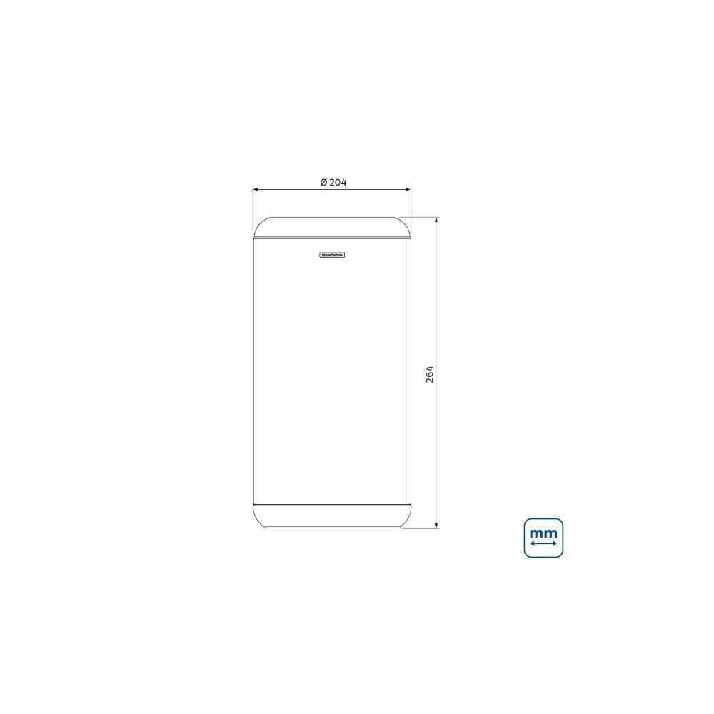 Lixeira Inox Tramontina Portofino Lyf Com Acabamento Acetinado E Aro Em Polipropileno Sem Tampa 7 L - 6
