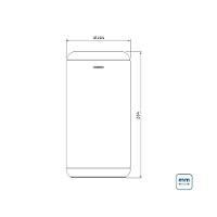 Lixeira Inox Tramontina Portofino Lyf Com Acabamento Acetinado E Aro Em Polipropileno Sem Tampa 7 L - 5