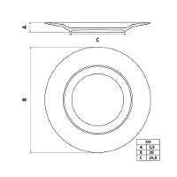 Kit 10 Pratos Raso Mesa Canyon Porcelana Decorada 25 Cm - Tramontina - 5