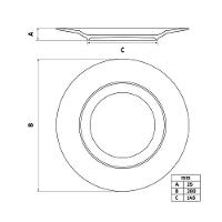 Kit 10 Pratos Raso Mesa Canyon Porcelana Decorada 25 Cm - Tramontina - 7
