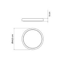 Prato Para Vaso Tramontina Em Polietileno Granito Pedra G - 8