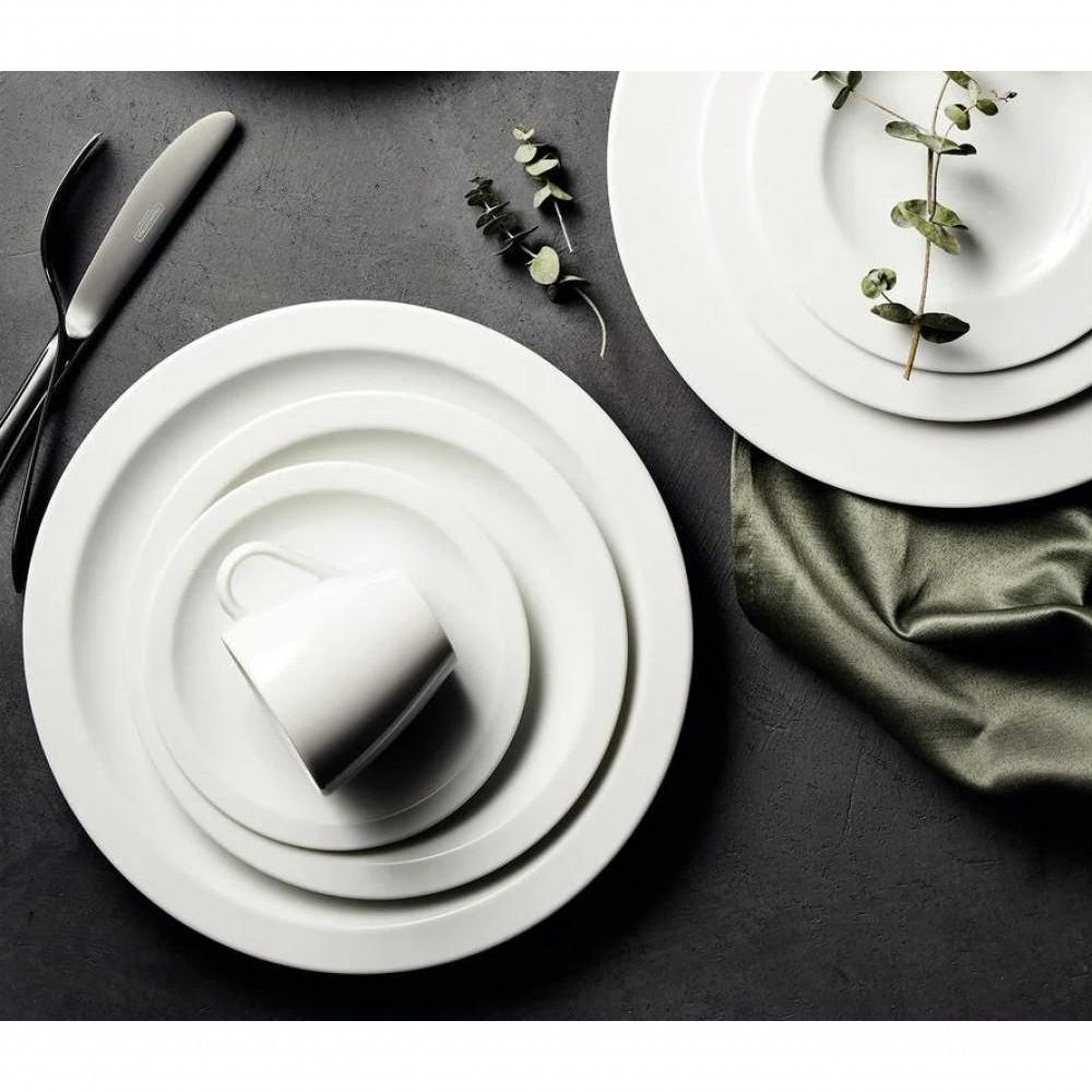 Jogo 20 Pratos Raso Jantar Laura Iguaçu Porcelana 25,5 Cm Tramontina - 4