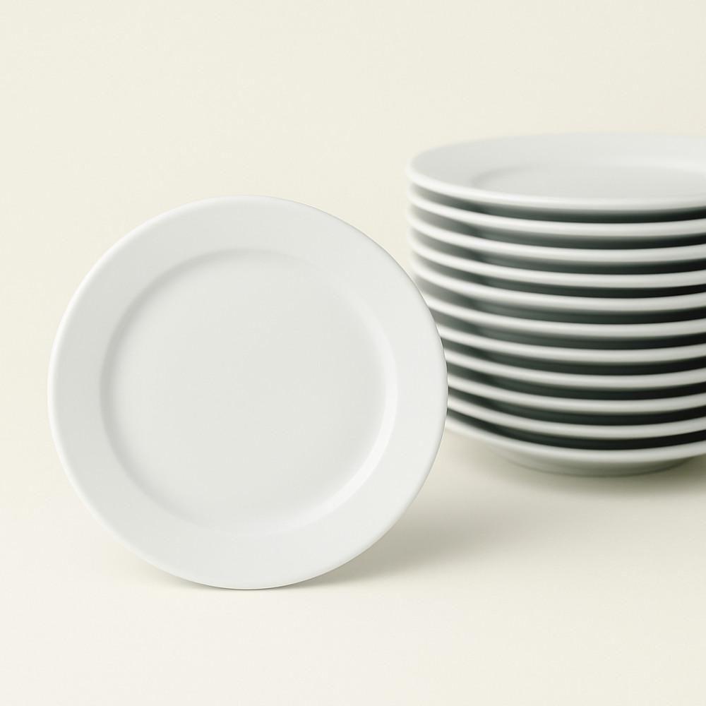 Jogo 2 Pratos Sobremesa Tramontina Paola Porcelana 21 Cm - 1