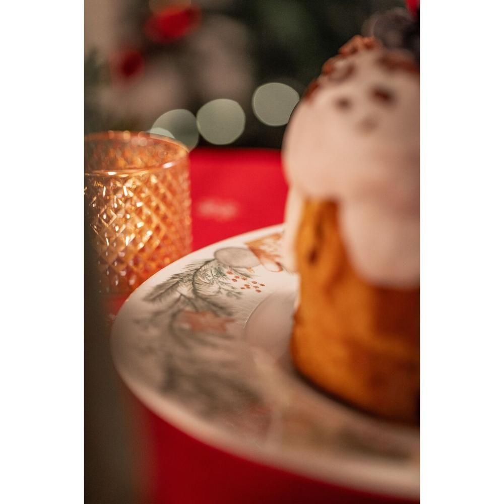 Prato Panetone Tramontina Noite Feliz Em Porcelana Decorada 28 Cm - 6