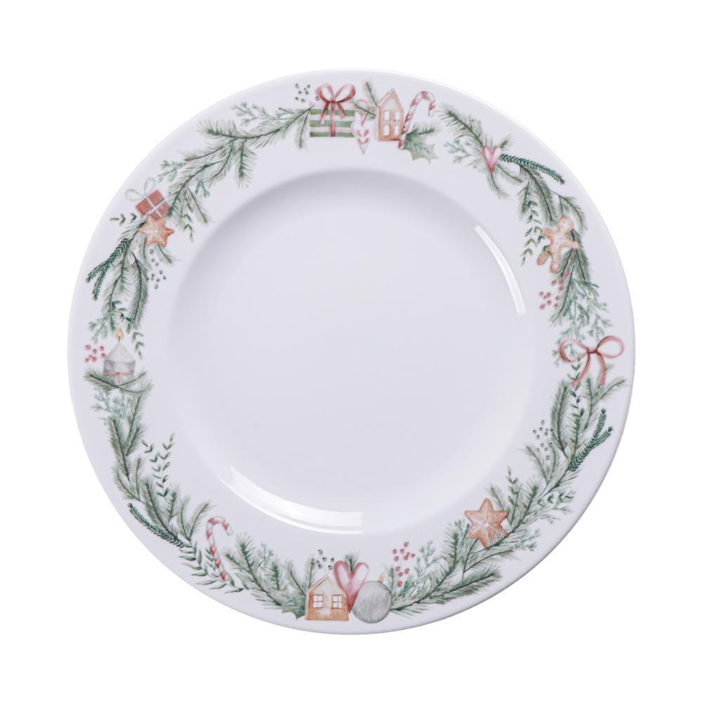 Prato Panetone Tramontina Noite Feliz Em Porcelana Decorada 28 Cm - 9