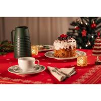 Prato Panetone Tramontina Noite Feliz Em Porcelana Decorada 28 Cm - 5