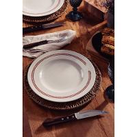 Kit Prato Raso Tramontina Churrasco Classic Em Porcelana 28 Cm 06 Peças - 6