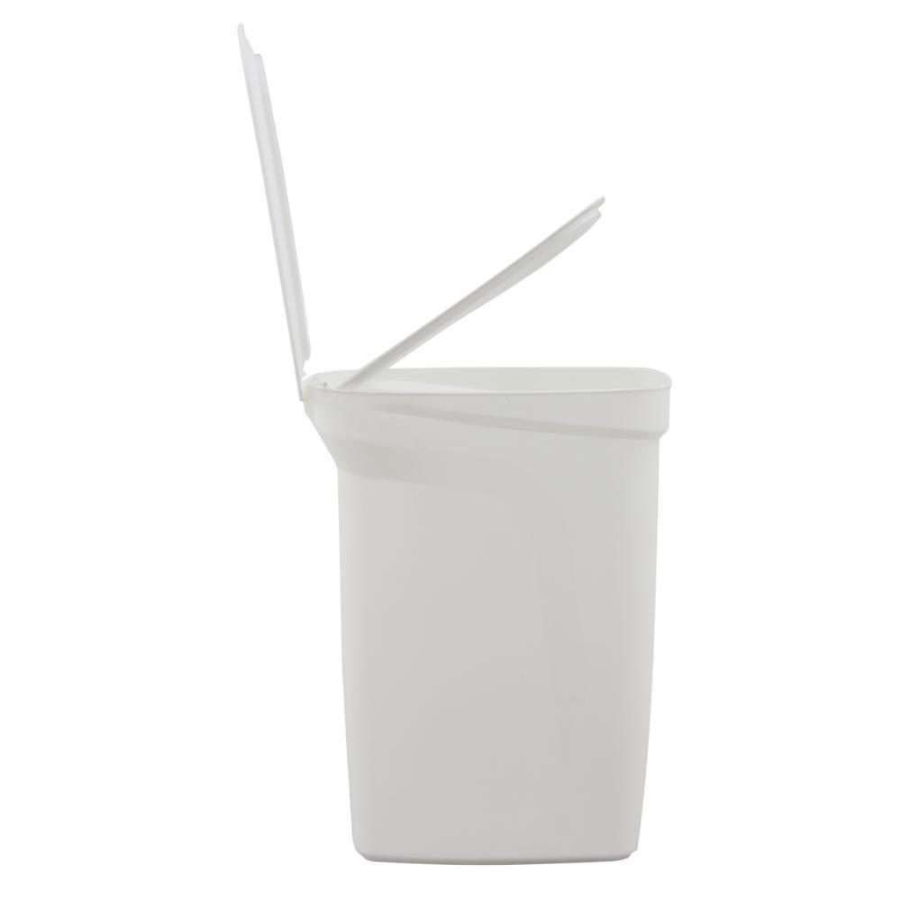 Lixeira Tramontina Compact 10l Branco Com Haste Em Aço - 7