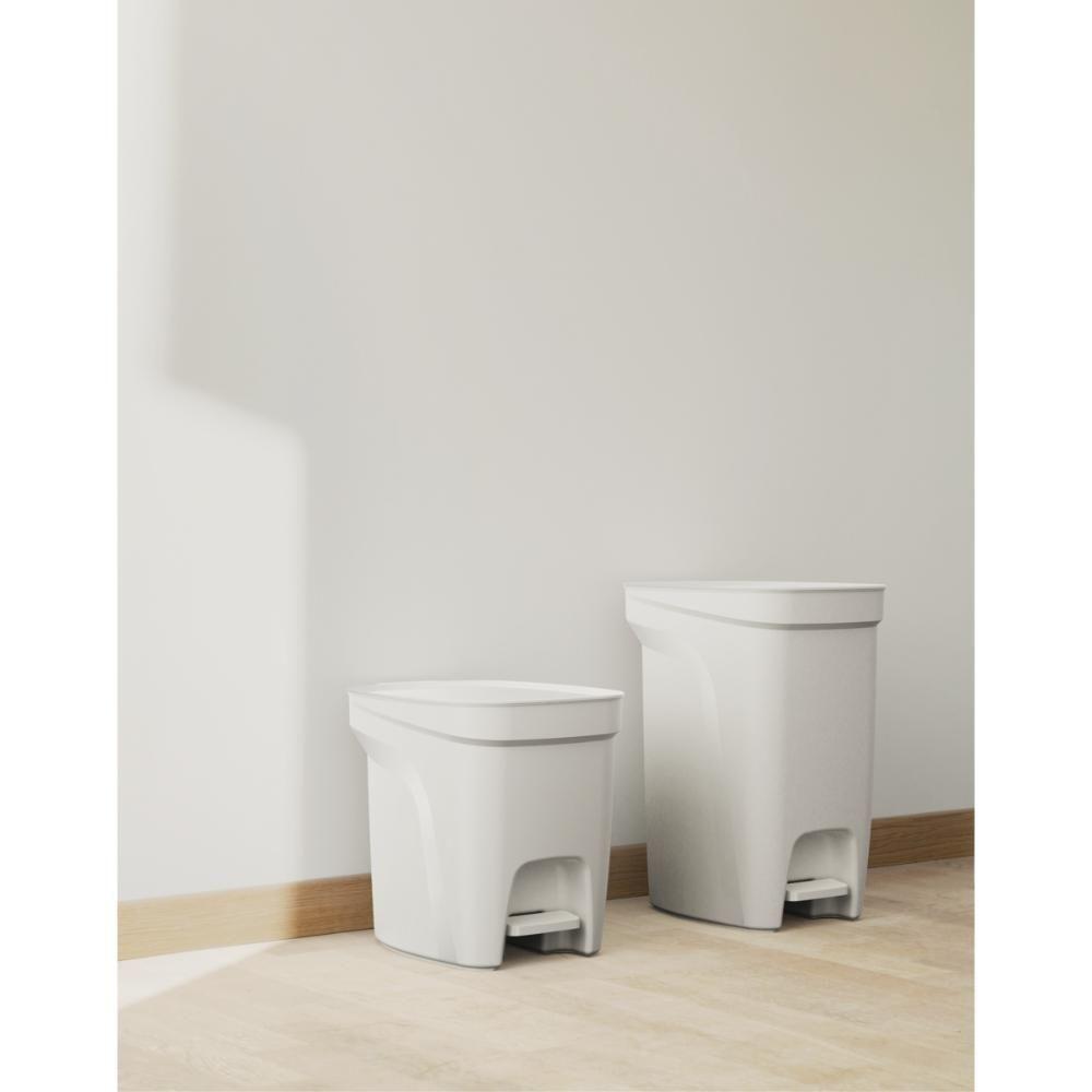 Lixeira Tramontina Compact 10l Branco Com Haste Em Aço - 8