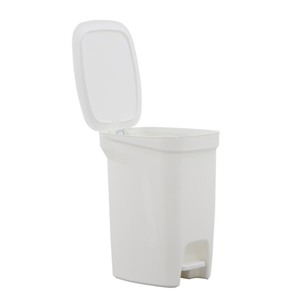 Lixeira Tramontina Compact 10l Branco Com Haste Em Aço - 10