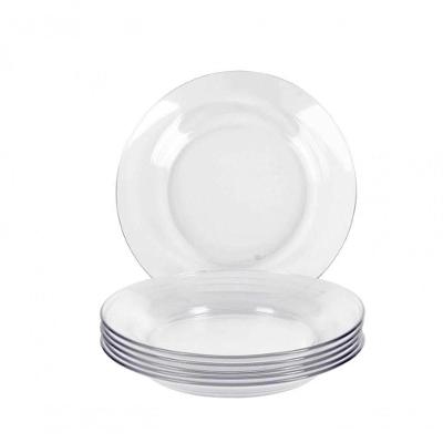 Jogo De 8 Pratos Fundo Astral Vidro Dura Duralex - Nadir