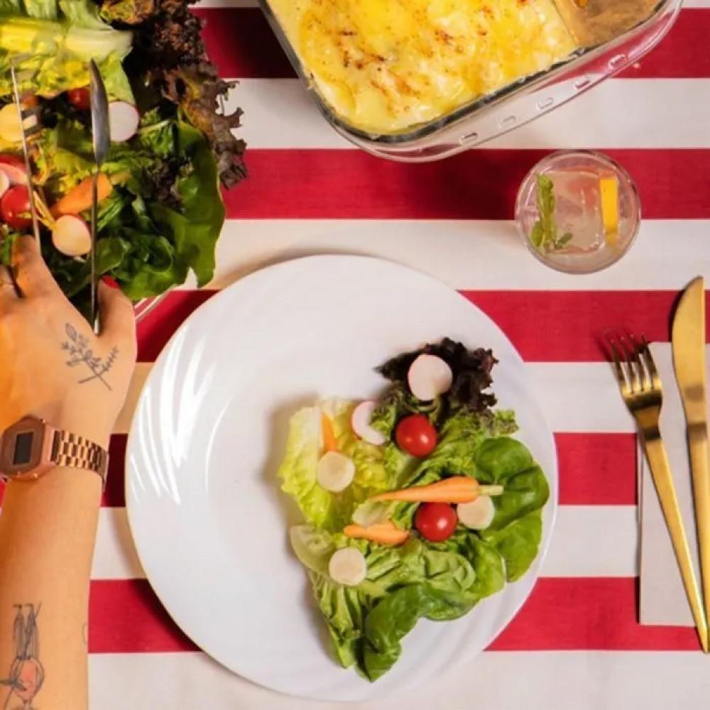 Conjunto 12 Pratos Duralex Jasmim Raso Almoço 26cm - Nadir - 3