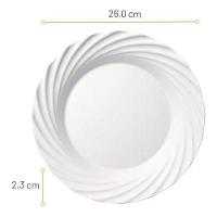 Prato Duralex Jasmim Raso Almoço 26cm - Nadir - 2