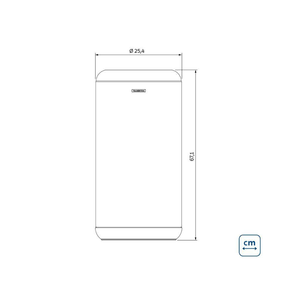 Lixeira Inox Tramontina Portofino Lyf Sem Tampa 31l - 3