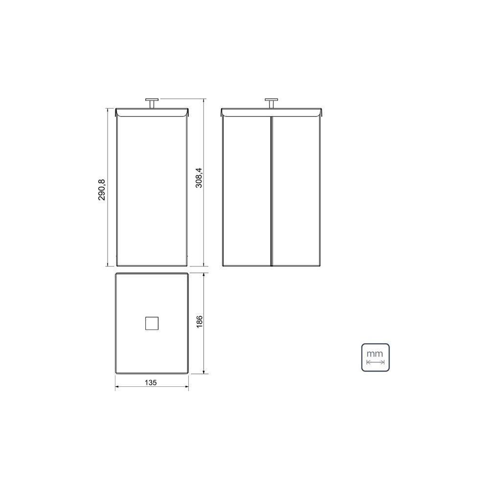 Lixeira Tramontina Luz Slim Em Aço Inox Com Acabamento Scotch Brite E Revestimento Gold Matte 5,5 L - 2