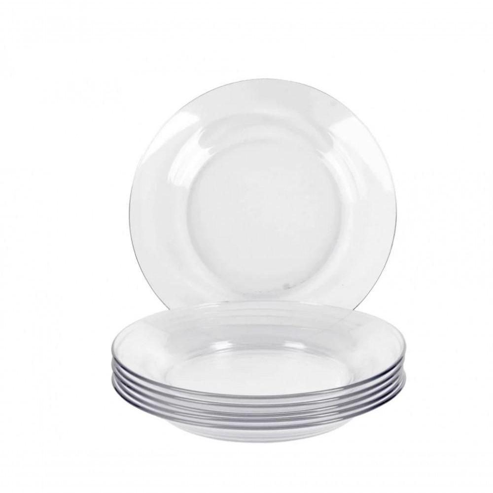 Kit 4 Pratos Fundo Astral Vidro Resistente Duralex - Nadir - 1