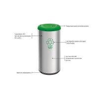 Lixeira Inox Tramontina Capsula Selecta Plus Basculante - 9