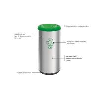 Lixeira Inox Tramontina Capsula Selecta Plus Basculante - 10