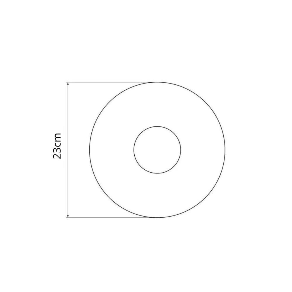 Prato Fundo Filetado Tramontina Elisa Em Porcelana Com Borda Dourada 23 Cm - 3