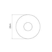 Prato Fundo Filetado Tramontina Elisa Em Porcelana Com Borda Dourada 23 Cm - 3