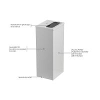 Lixeira Inox Tramontina Square Com Acabamento Polido 50 L - 5